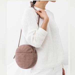 Baggu circle purse in Taro Nubuck